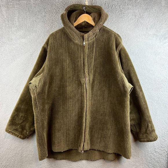 Vintage Wwii Us Army Military Pile Field Parka Liner Jacket Sz M